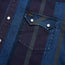 Dust Up Denim Snapshirt - Driver Stripe : Eggplant