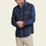 Dust Up Denim Snapshirt - Driver Stripe : Eggplant