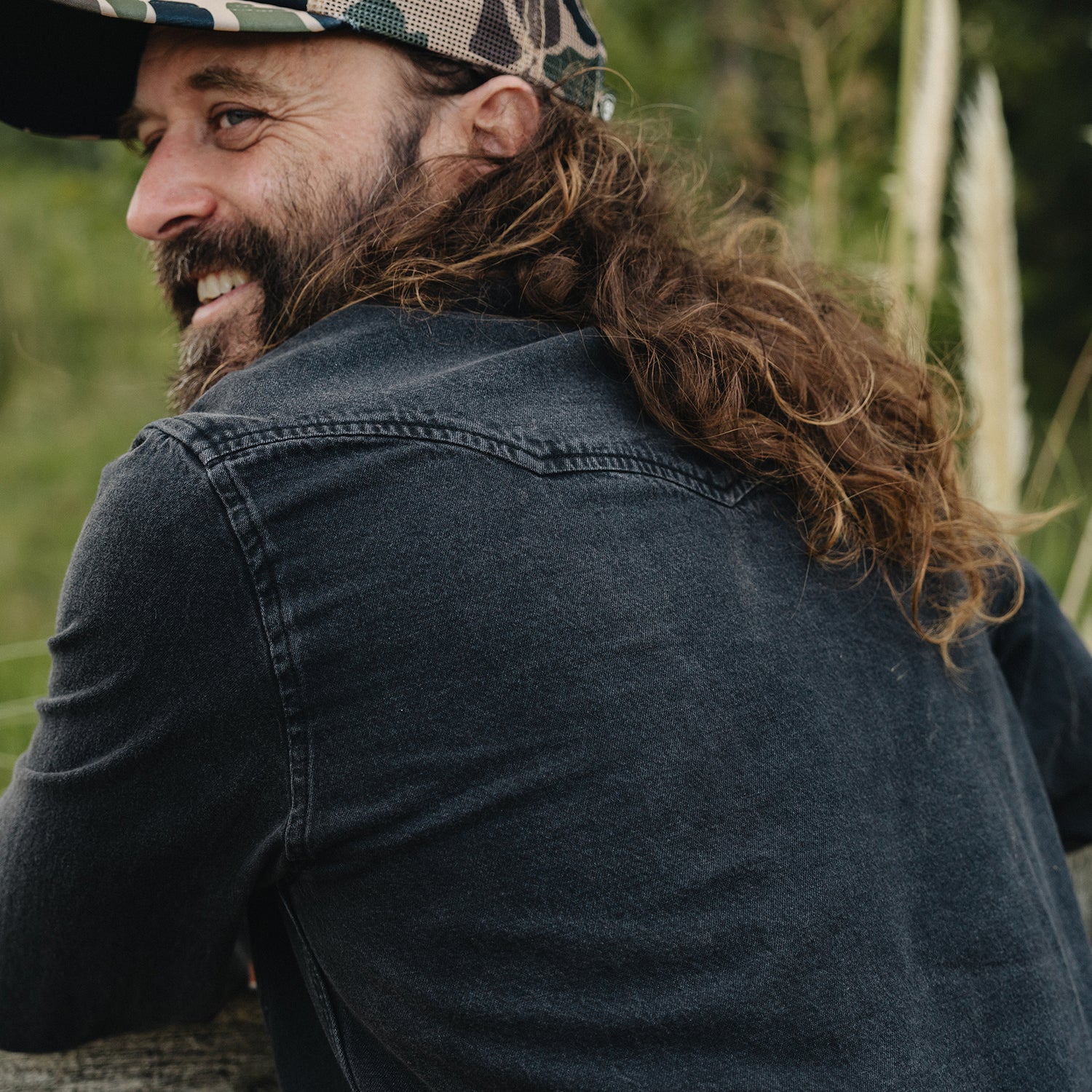 Dust Up Denim Snapshirt - Morrison Black Wash - View 10