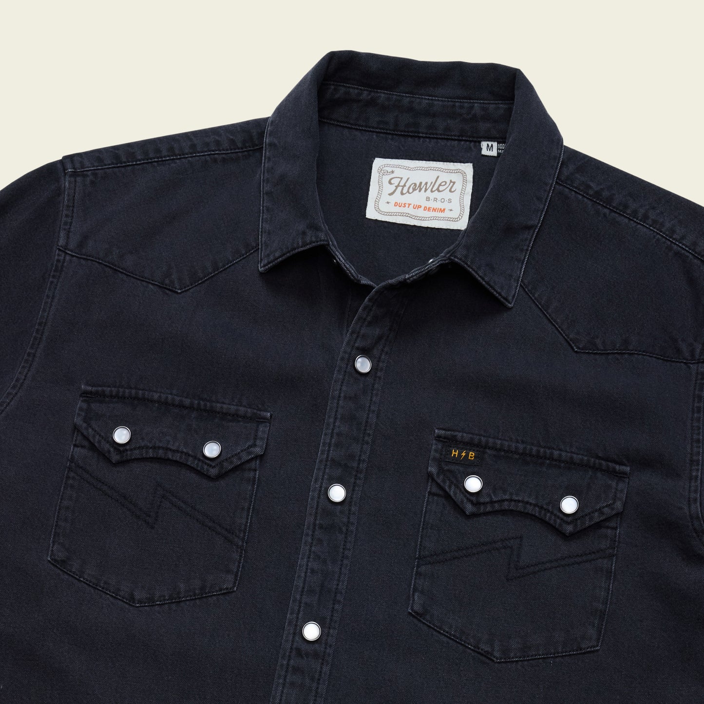 Dust Up Denim Snapshirt - Morrison Black Wash - View 3