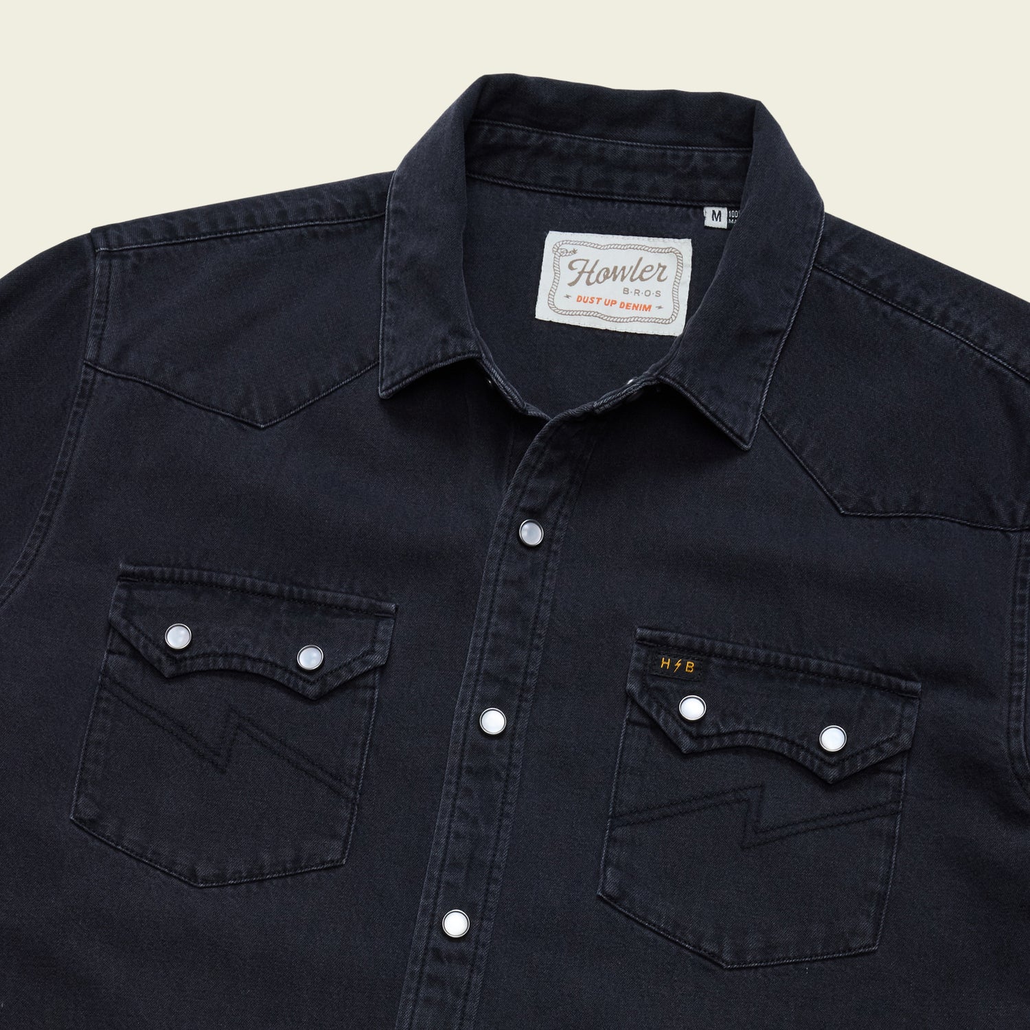 Dust Up Denim Snapshirt - Morrison Black Wash - View 3