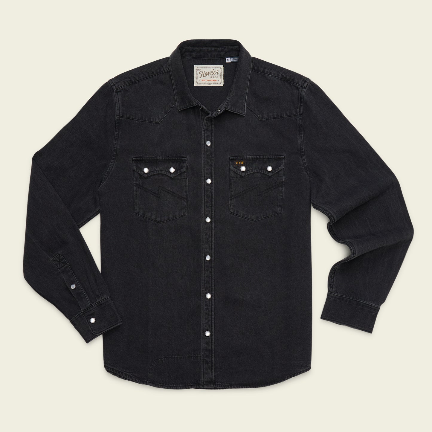 Dust Up Denim Snapshirt - Morrison Black Wash - View 1