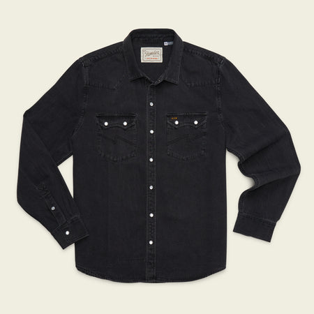 Dust Up Denim Snapshirt - Morrison Black Wash – HOWLER BROTHERS