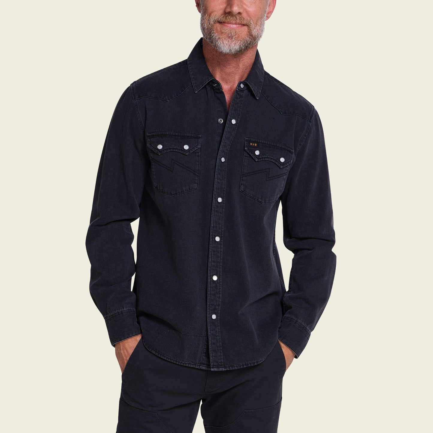 Dust Up Denim Snapshirt - Morrison Black Wash - View 4