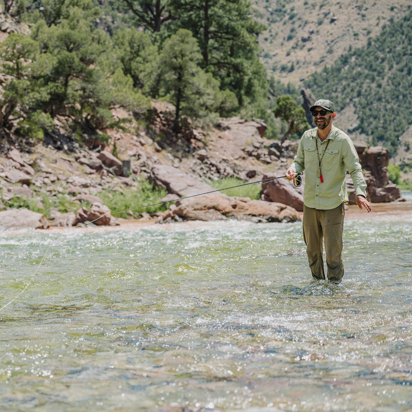 Emerger Tech Longsleeve - Fog Green - View 8