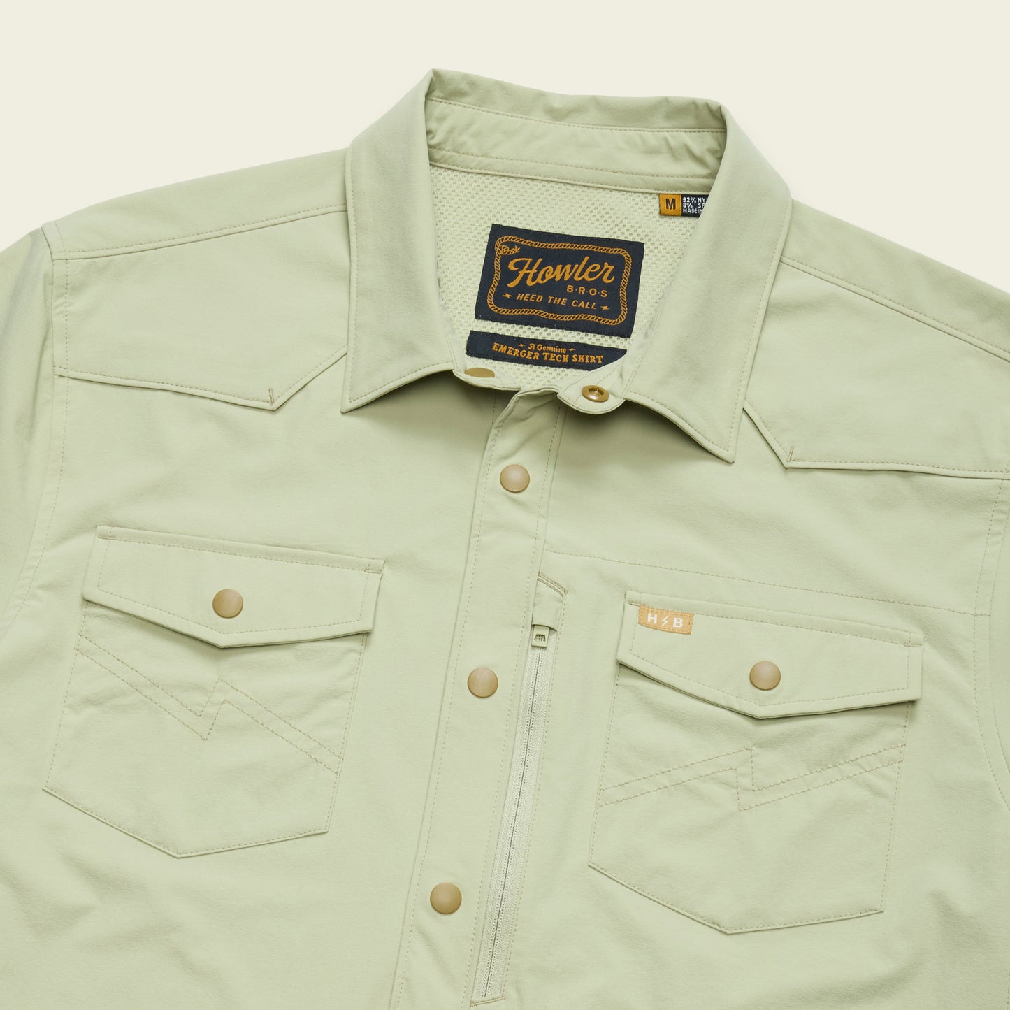 Emerger Tech Longsleeve - Fog Green - View 3