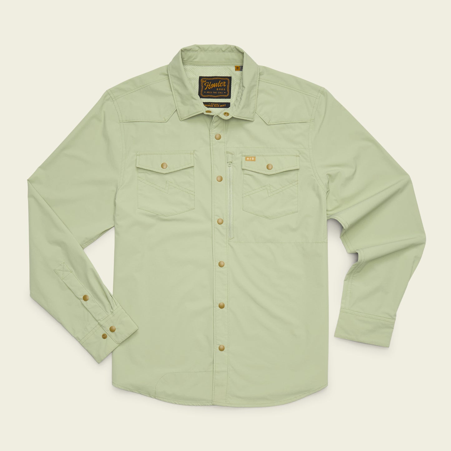 Emerger Tech Longsleeve - Fog Green - View 1