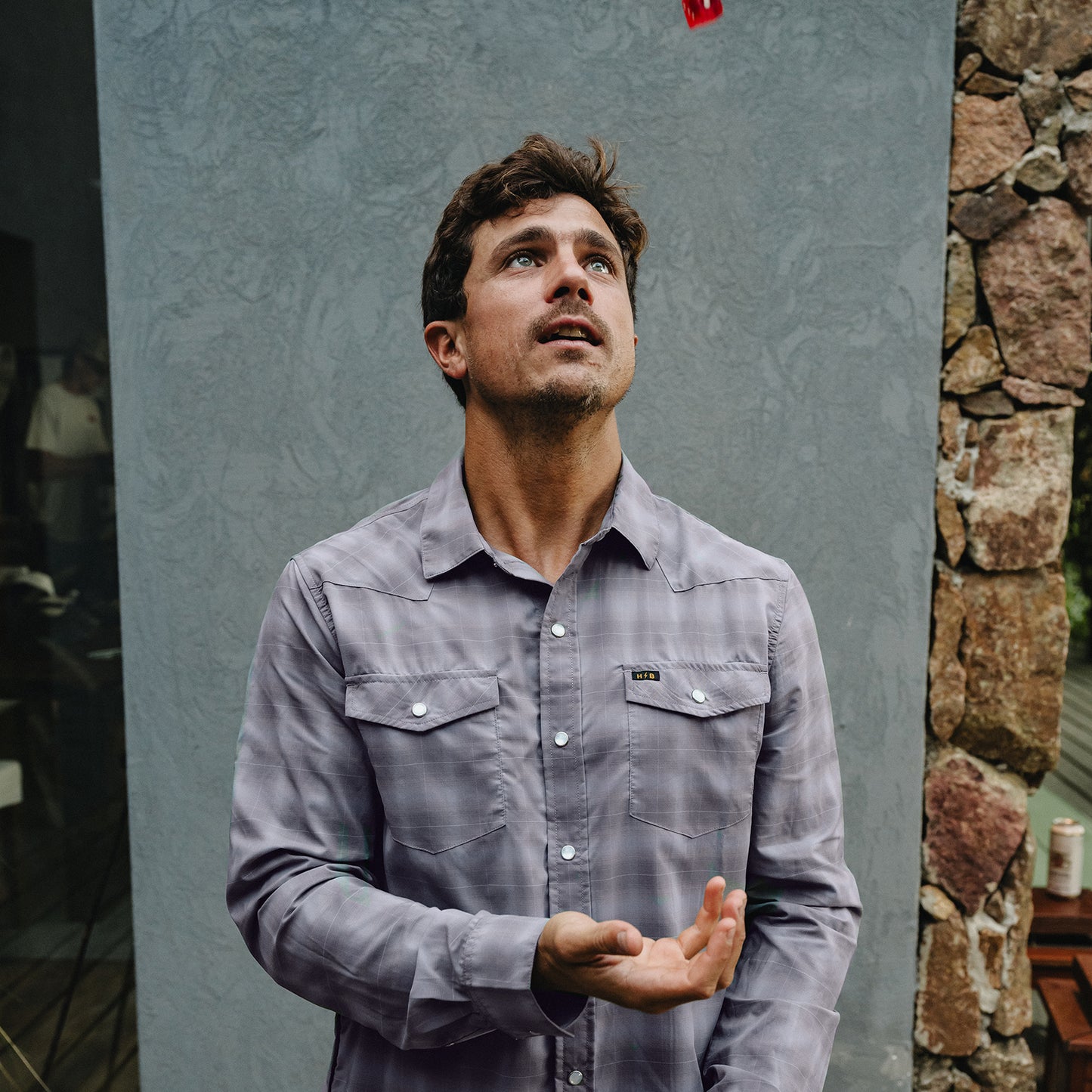 H Bar B Tech Longsleeve - Kent Plaid : Tradewinds - View 2
