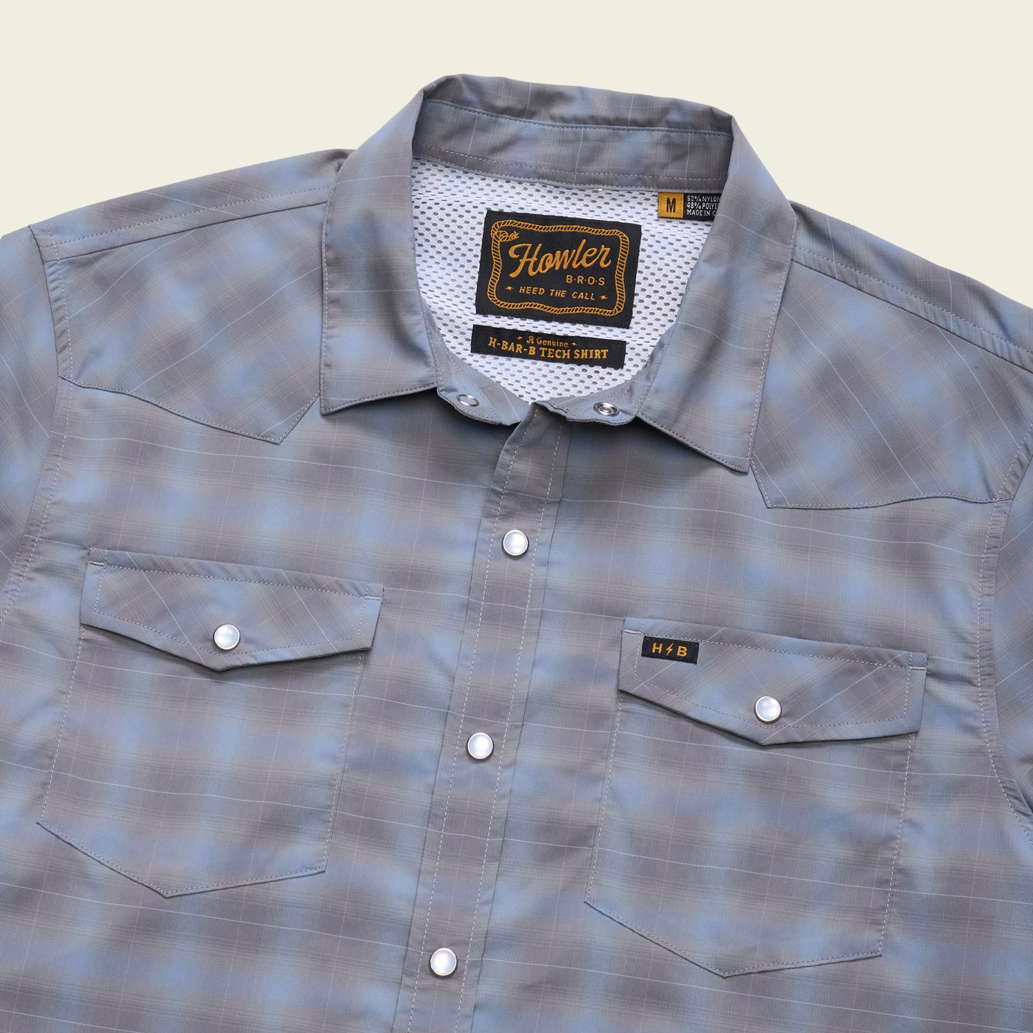 H Bar B Tech Longsleeve - Kent Plaid : Tradewinds - View 3