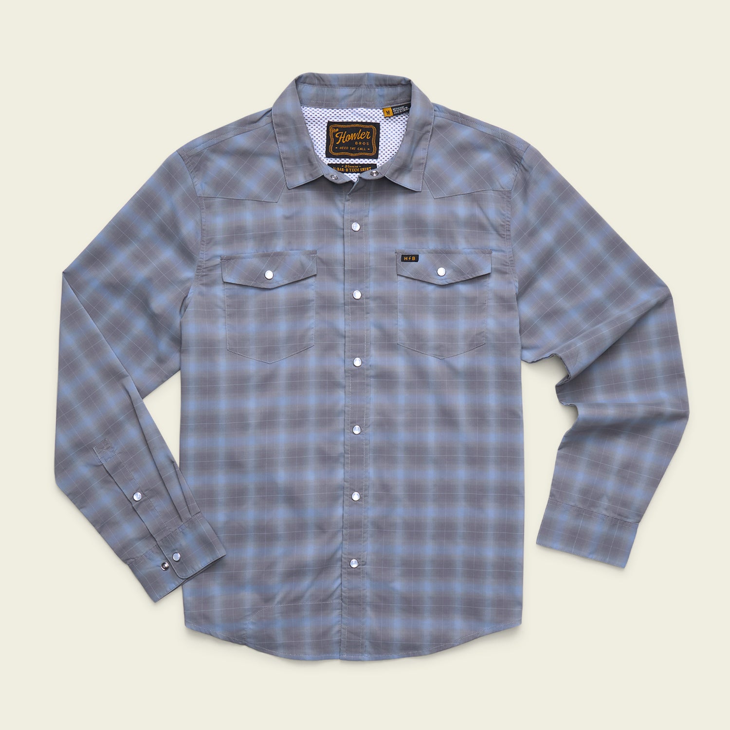 H Bar B Tech Longsleeve - Kent Plaid : Tradewinds - View 1