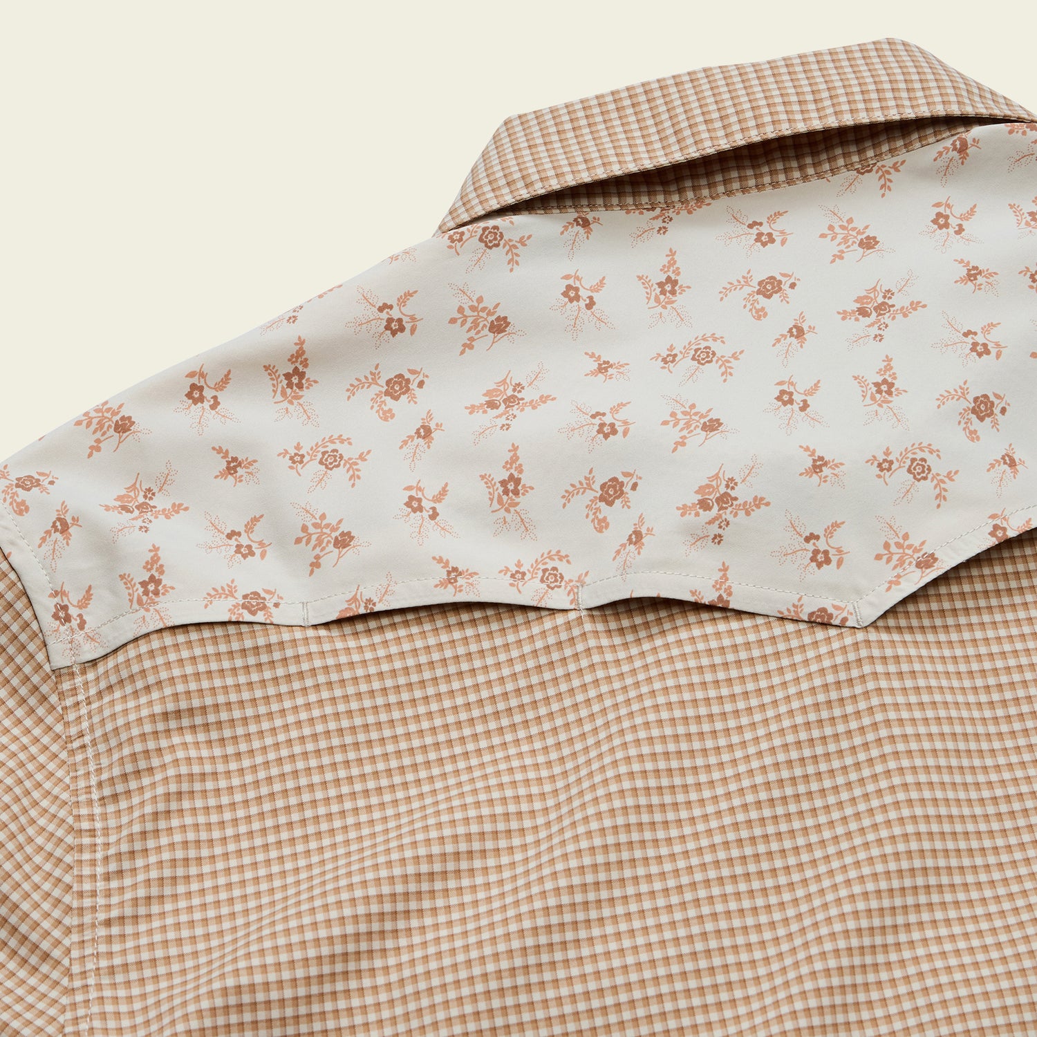 H Bar B Tech Longsleeve - Rancher Floral : Brown Rice - View 7
