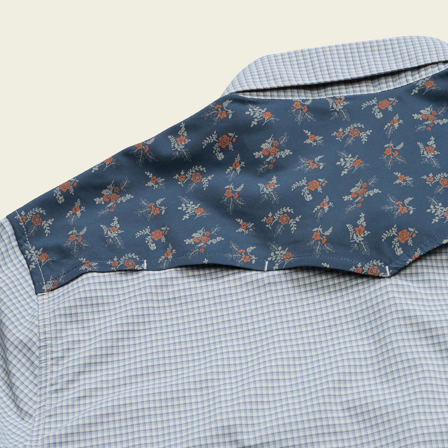 H Bar B Tech Longsleeve - Rancher Floral : Smoke Blue - View 8