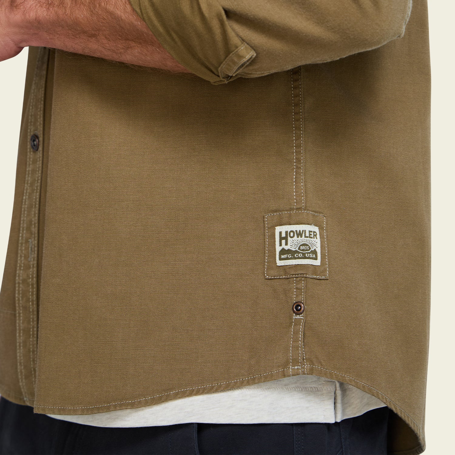 HB Trade Shirt - Faded Olive - View 5