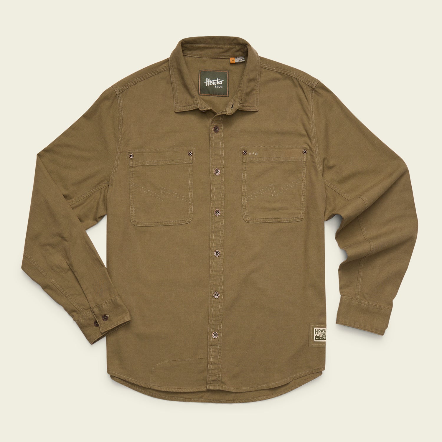 HB Trade Shirt - Faded Olive - View 1