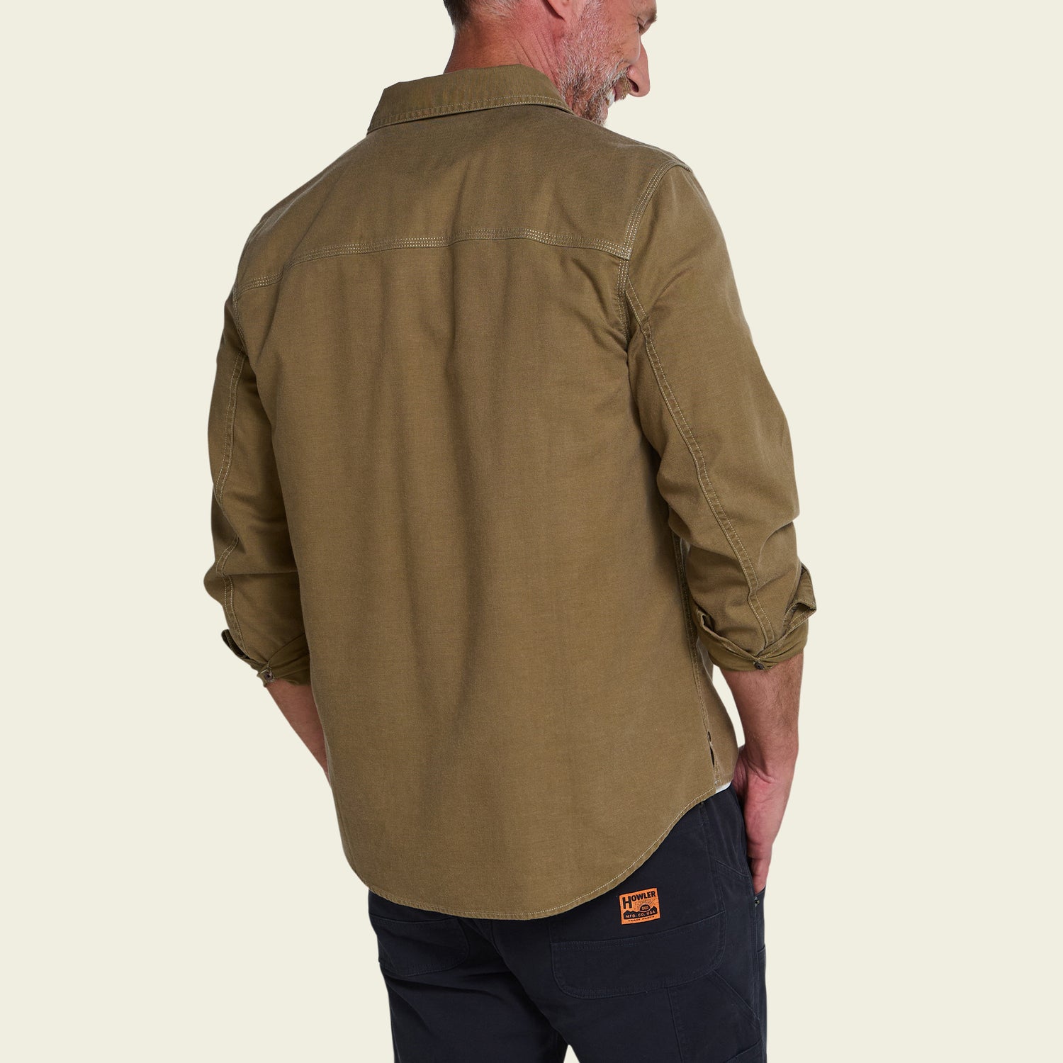 HB Trade Shirt - Faded Olive - View 6