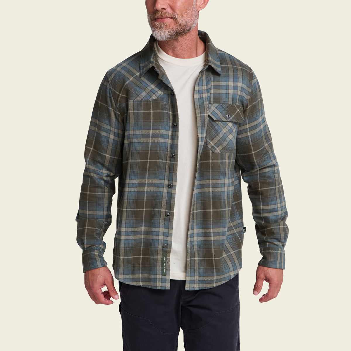 Harker’s Flannel - Kempton Plaid : Beluga - View 4