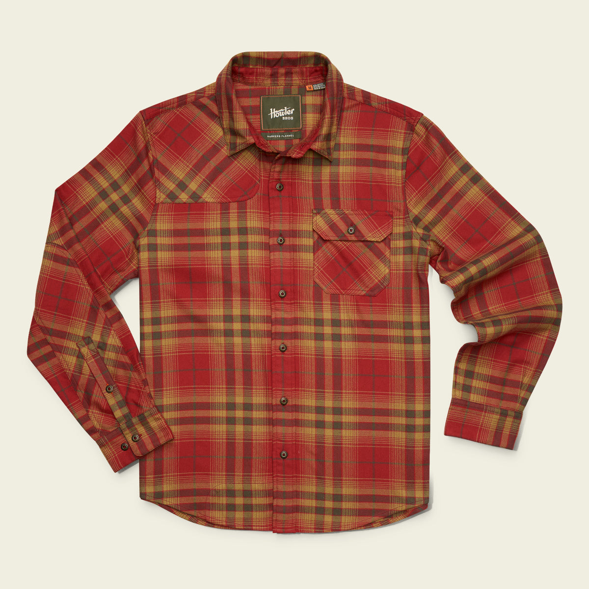 Harker’s Flannel - Kempton Plaid : Brick - View 1