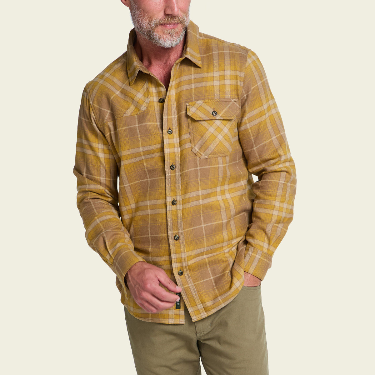 Harker’s Flannel - Kempton Plaid : Otter - View 6