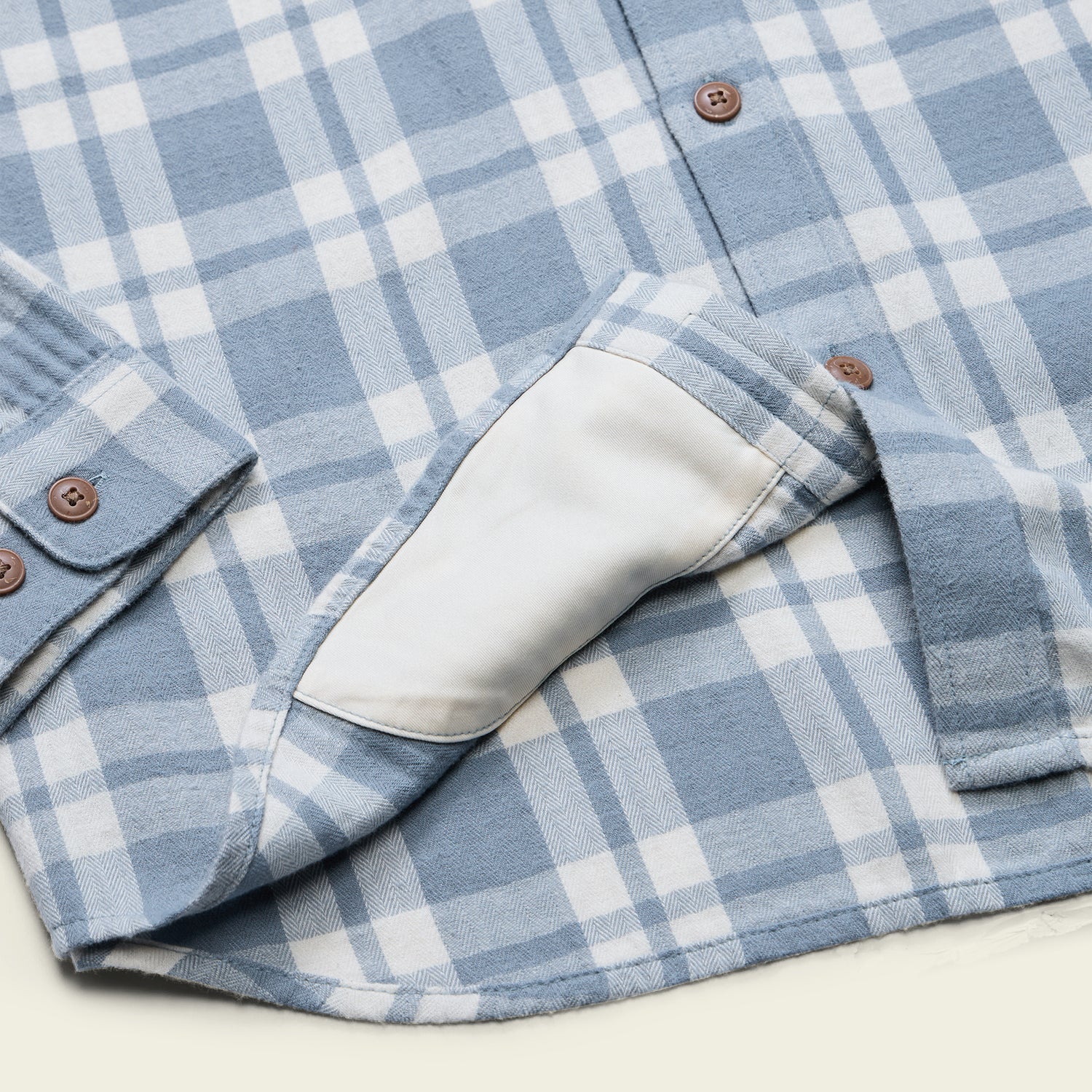 La Grange Lightweight Flannel - Cohen Plaid : Iron Blue - View 6