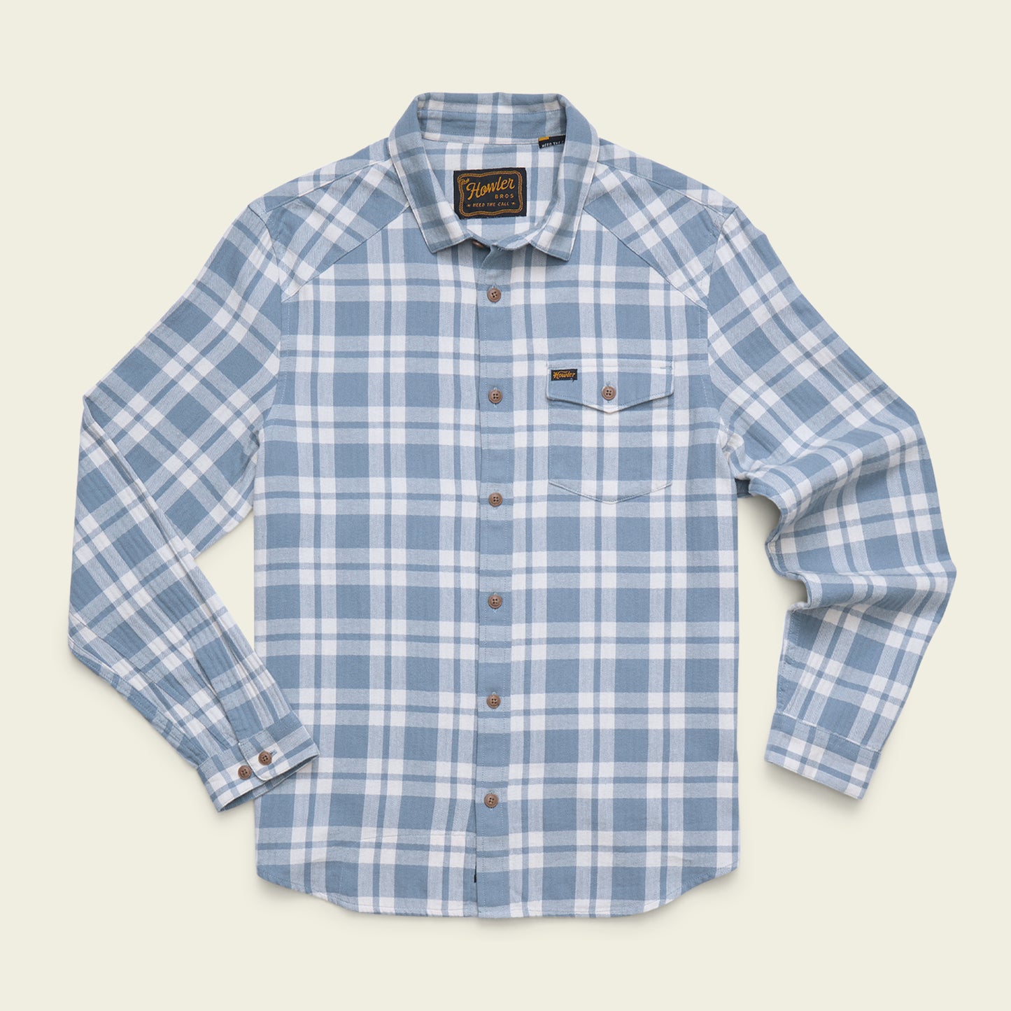 La Grange Lightweight Flannel - Cohen Plaid : Iron Blue - View 1