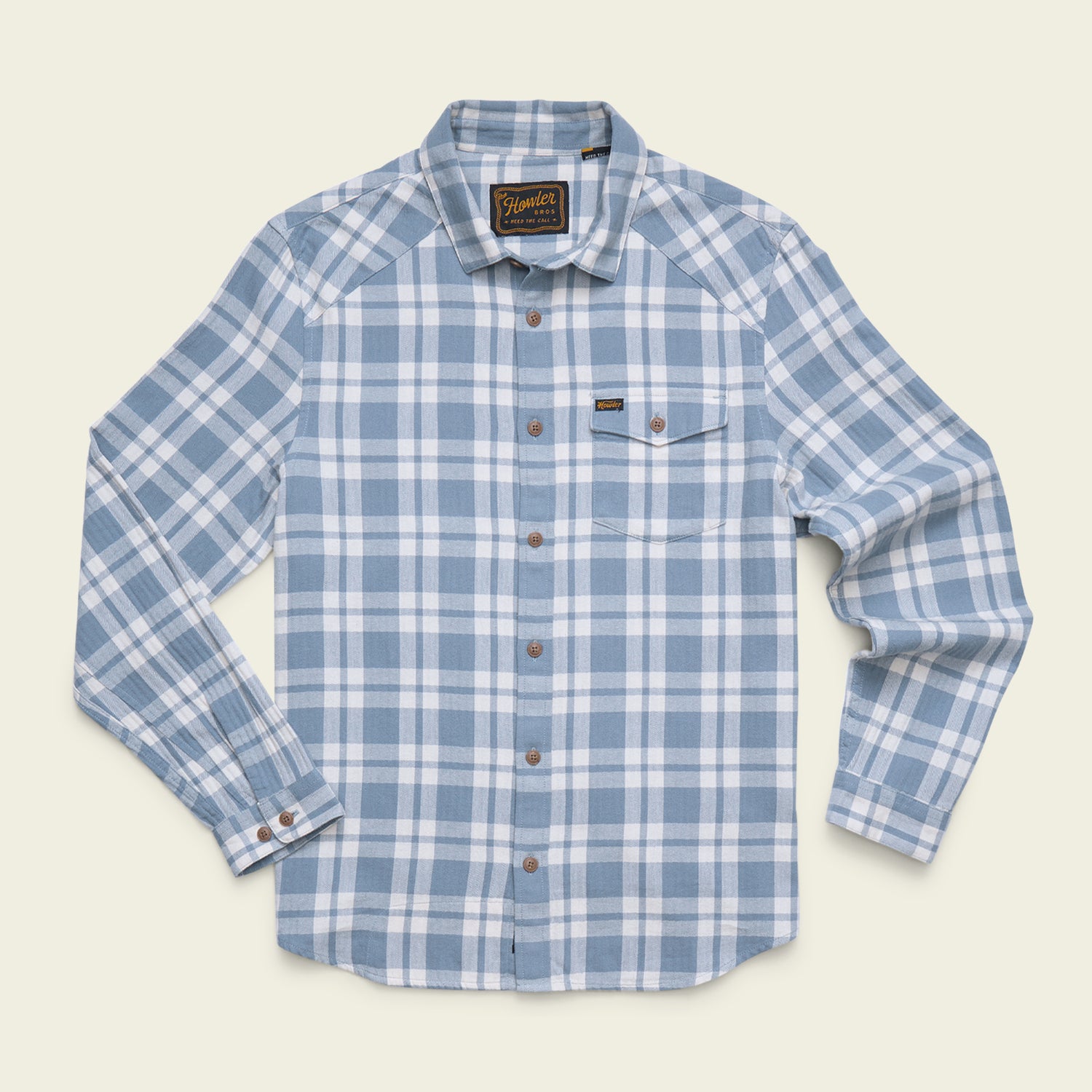 La Grange Lightweight Flannel - Cohen Plaid : Iron Blue - View 1