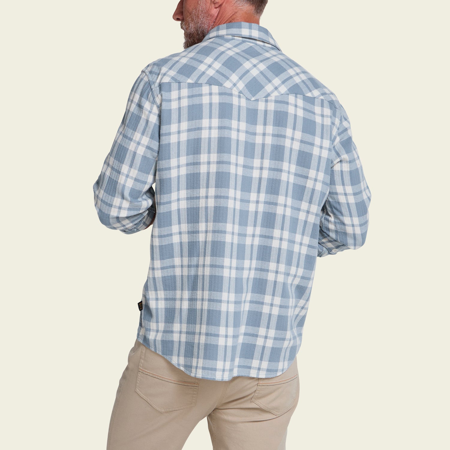 La Grange Lightweight Flannel - Cohen Plaid : Iron Blue - View 7