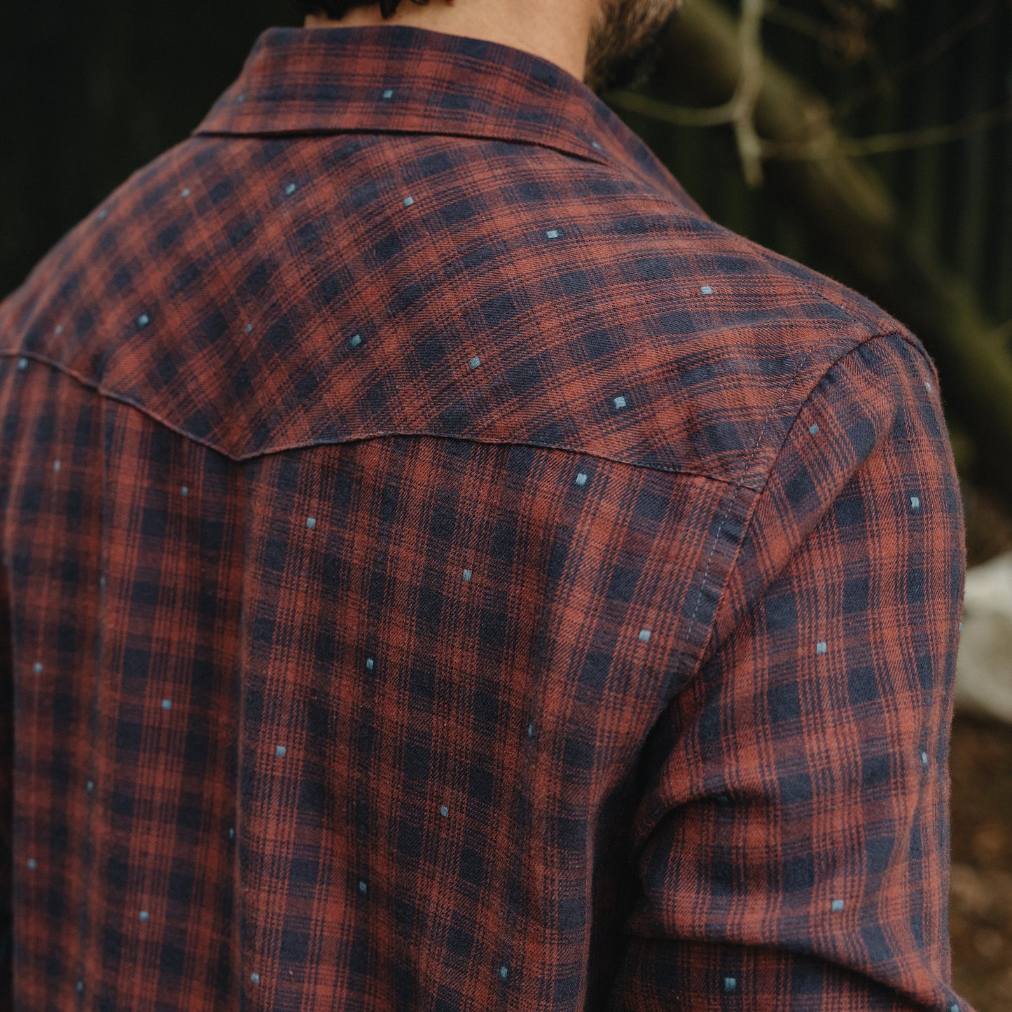 La Grange Lightweight Flannel - Franklin Plaid : Brick House - View 7