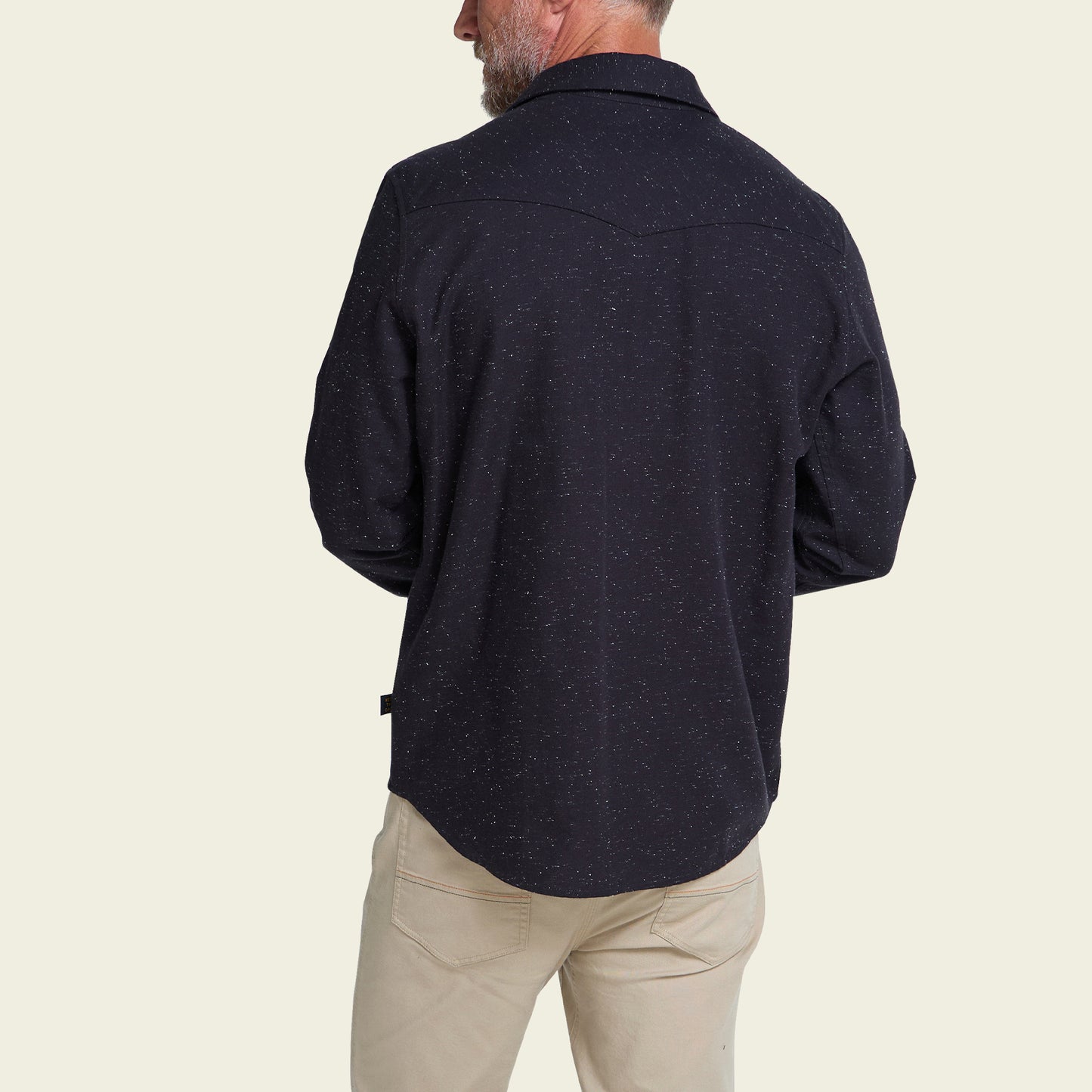 La Grange Lightweight Flannel - Speckled : Antique Black - View 6