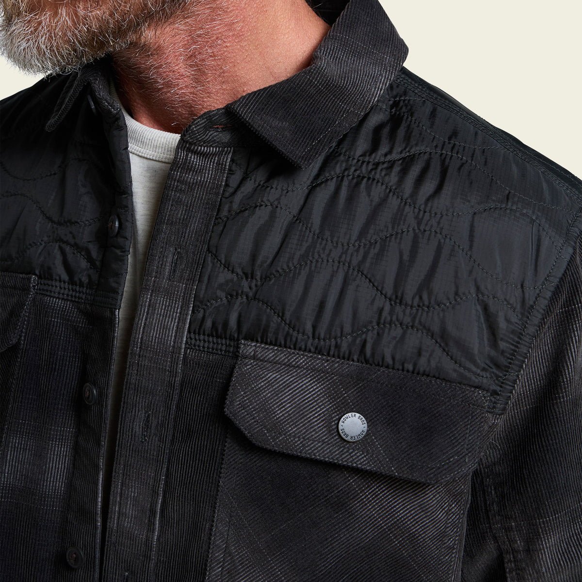 Quintana Quilted Shirt - Emmett Plaid : Nightshade - View 7
