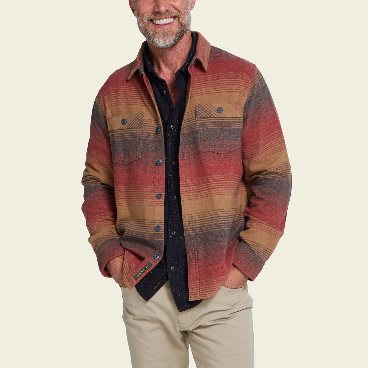 Rodanthe Blanket Flannel - New Horizon : Sunset - View 4