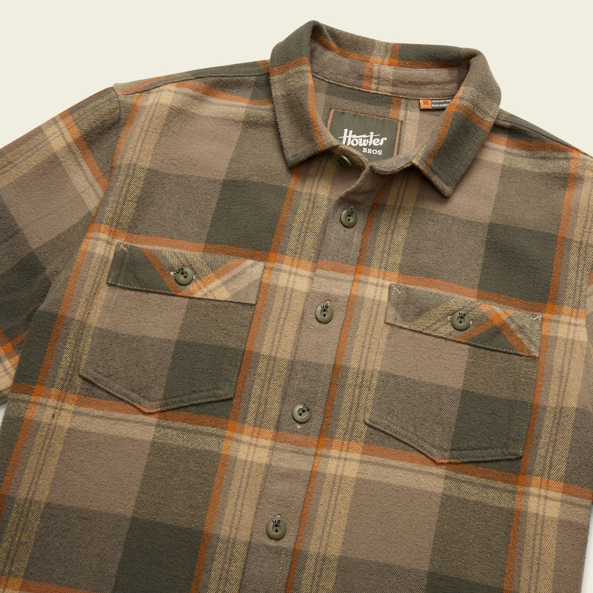Rodanthe Blanket Flannel - Nevers Plaid : Vetiver - View 3