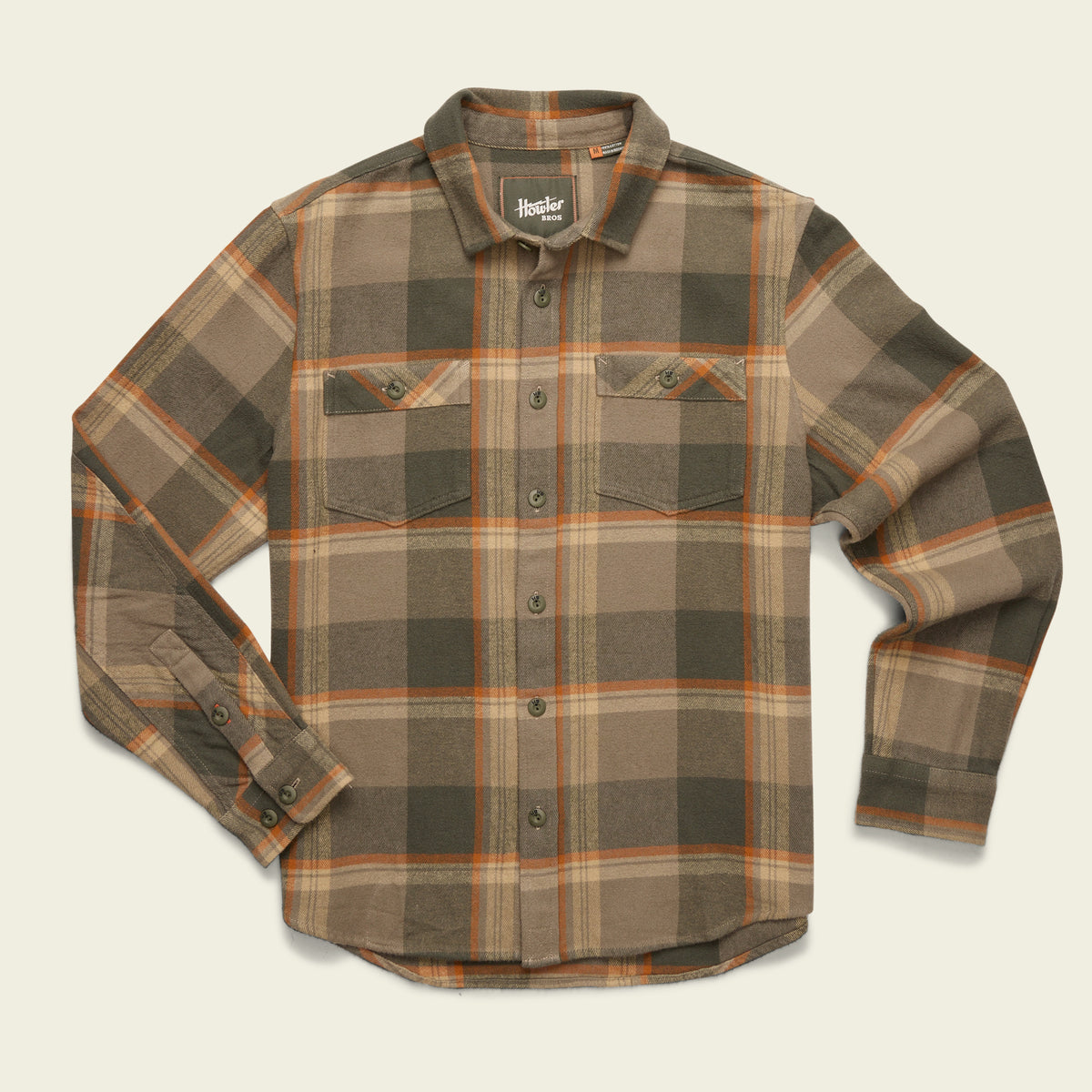 Rodanthe Blanket Flannel - Nevers Plaid : Vetiver - View 1