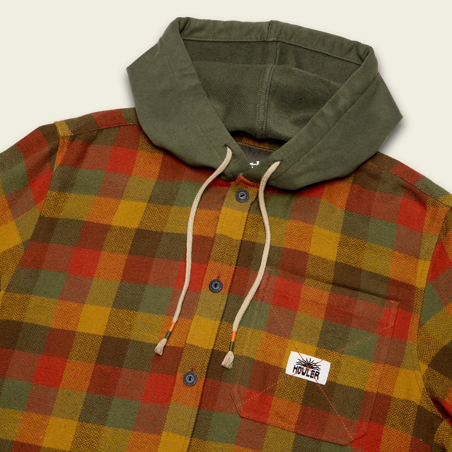 Salvo Hooded Blanket Flannel - Grice Plaid : Hayride - View 3