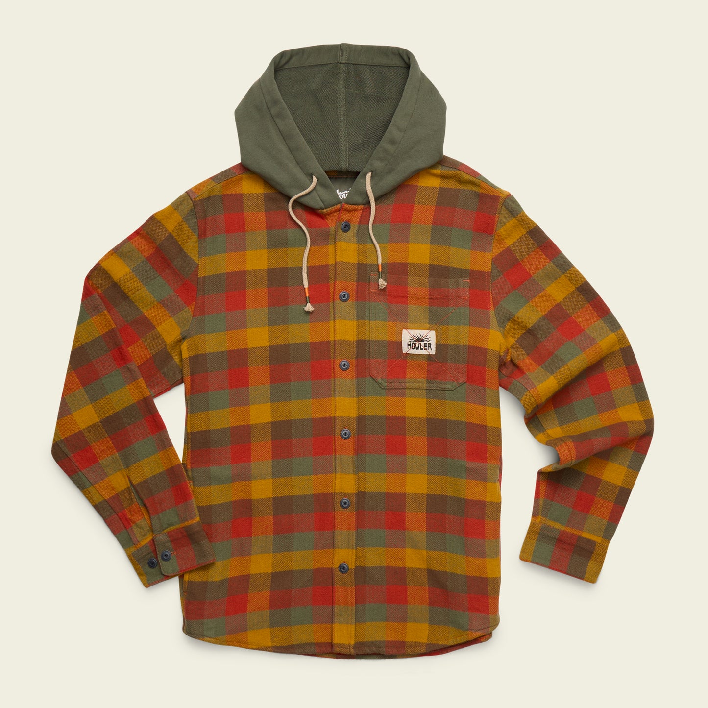 Salvo Hooded Blanket Flannel - Grice Plaid : Hayride - View 1