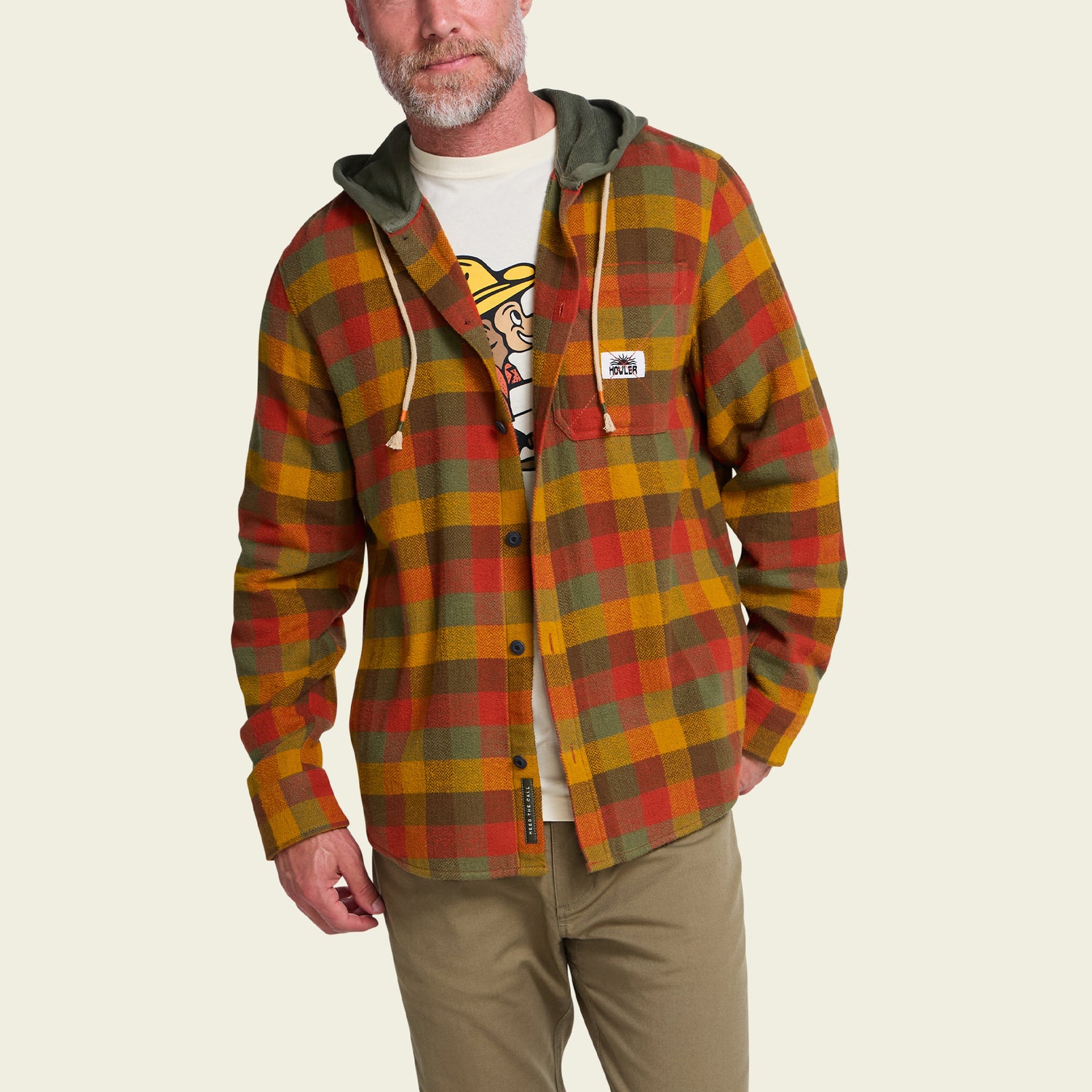 Salvo Hooded Blanket Flannel - Grice Plaid : Hayride - View 4