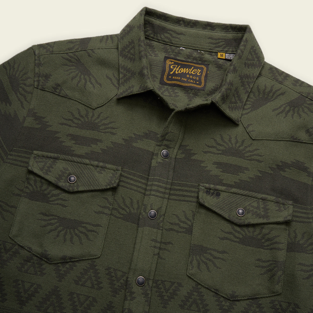 Sheridan Flannel - Desert Cipher : Olive - View 3
