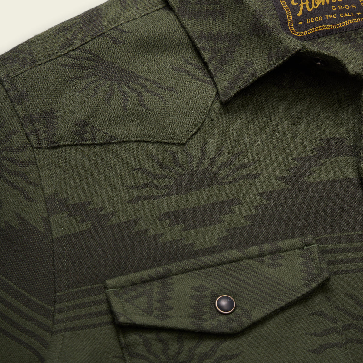Sheridan Flannel - Desert Cipher : Olive - View 4
