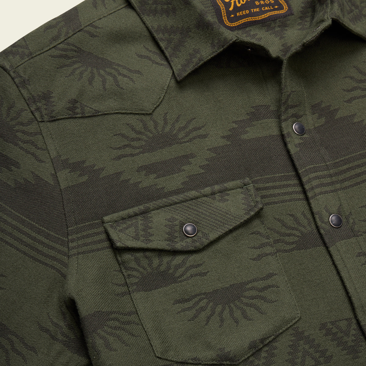 Sheridan Flannel - Desert Cipher : Olive - View 5