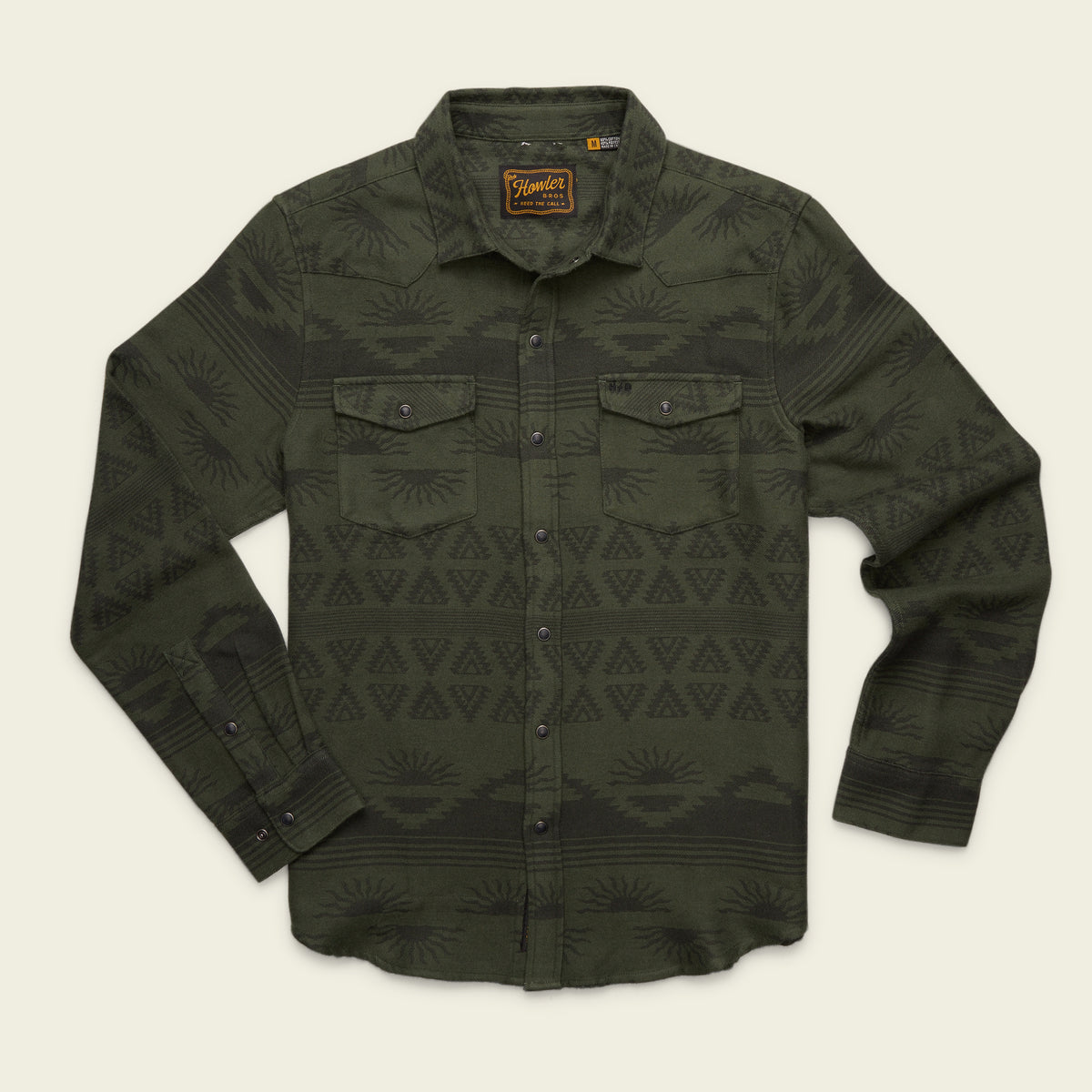Sheridan Flannel - Desert Cipher : Olive - View 1