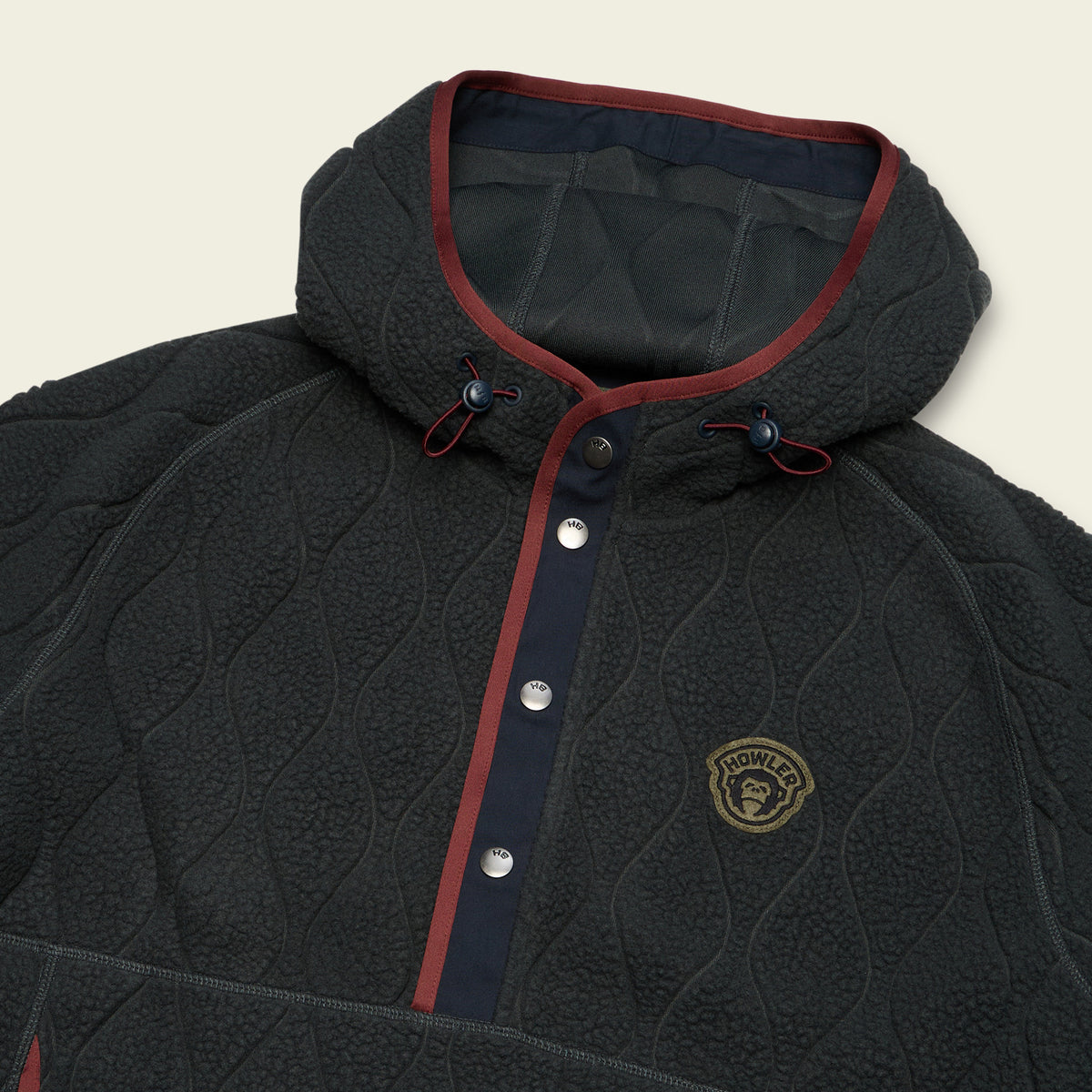 Chisos Hooded Pullover - Capillary Waves : Antique Black - View 3