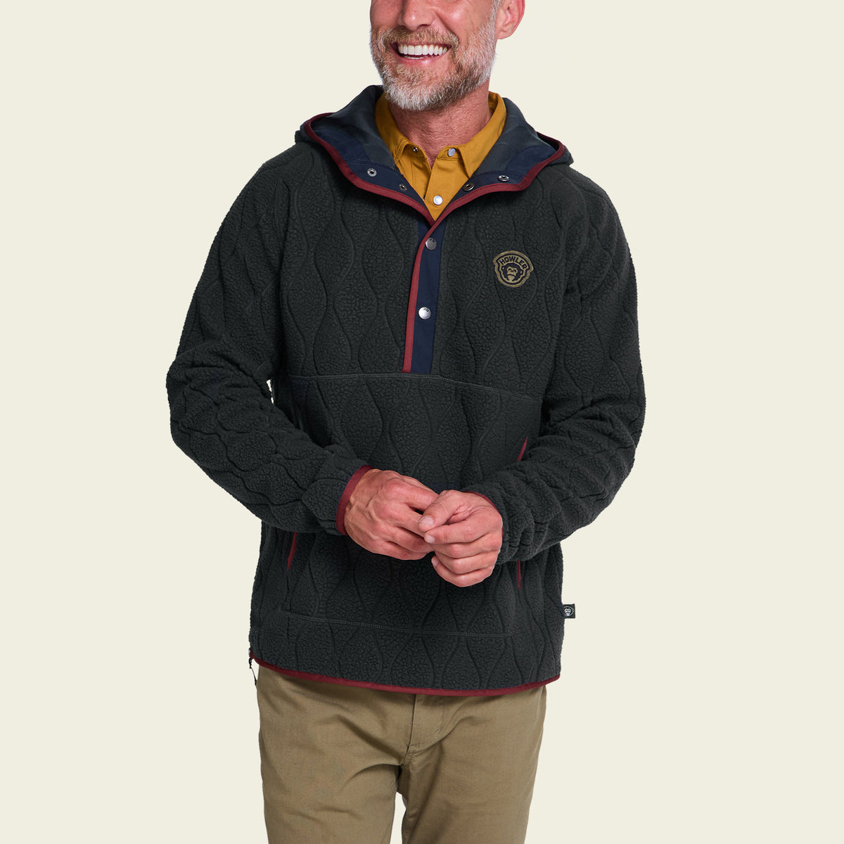 Chisos Hooded Pullover - Capillary Waves : Antique Black - View 4