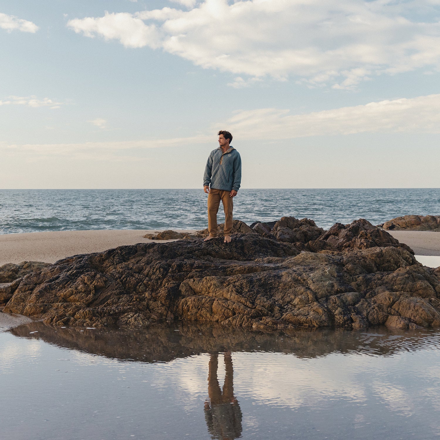 Chisos Hooded Pullover - Capillary Waves : Stormy Sea - View 8