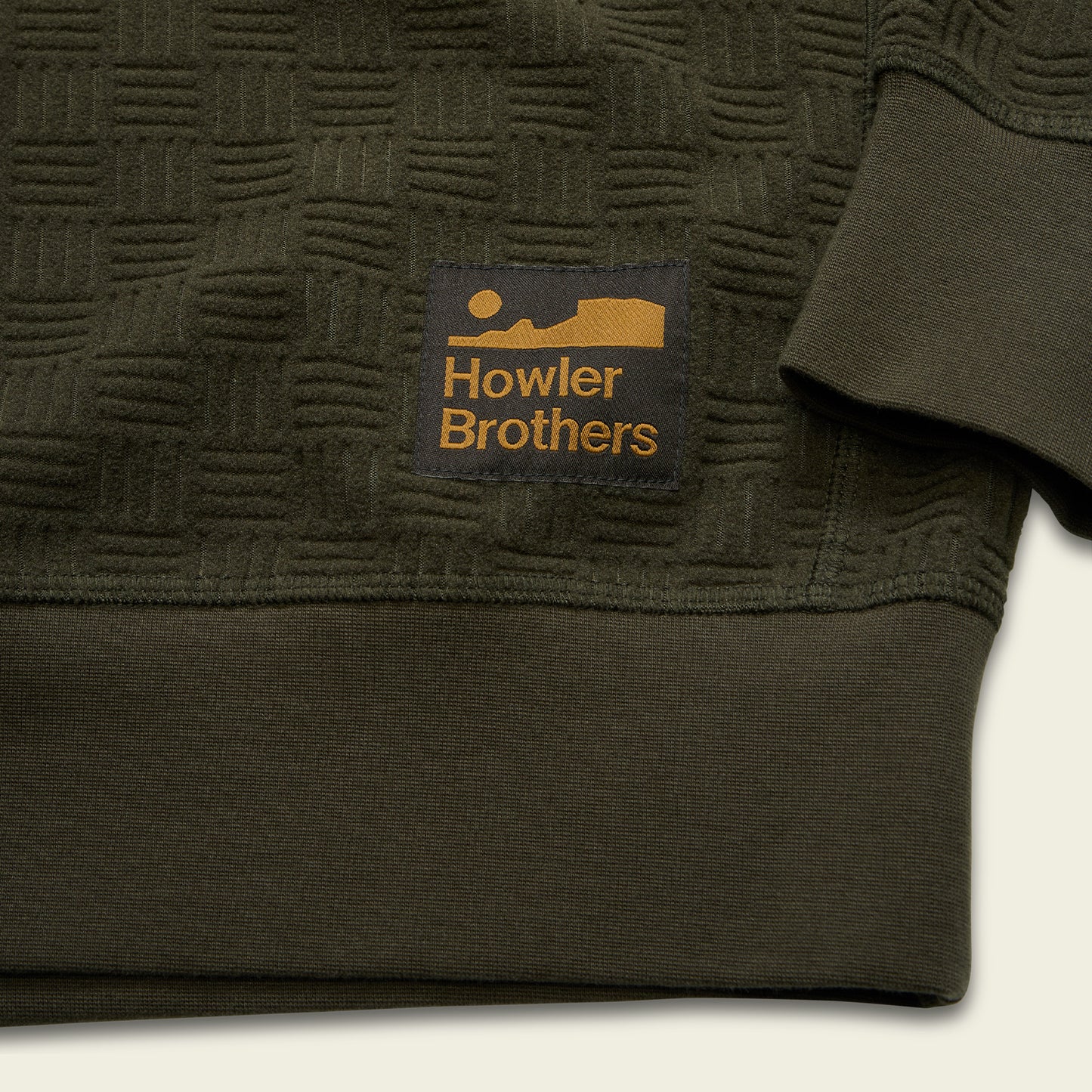 Eleos Fleece Crewneck - Grids : Army - View 5