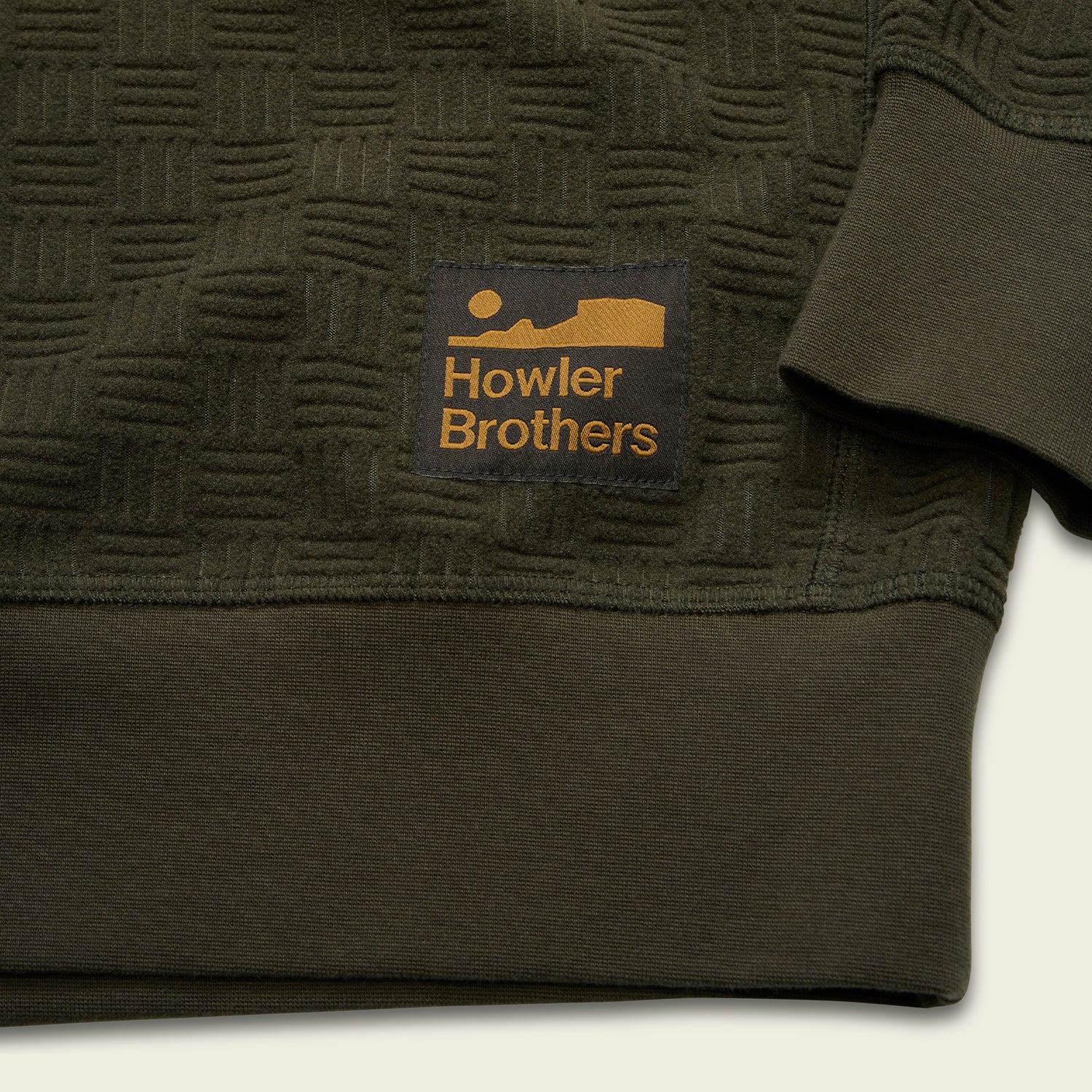 Eleos Fleece Crewneck - Grids : Army - View 5