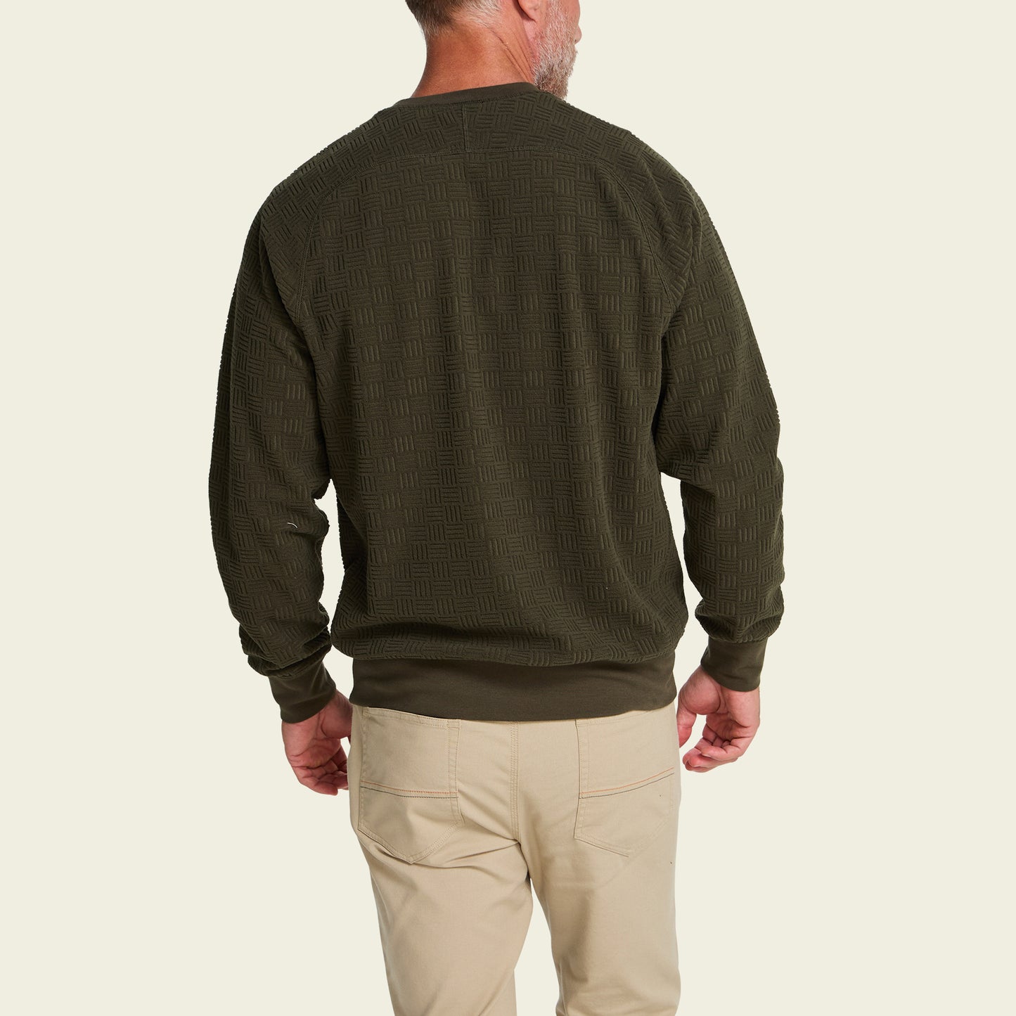 Eleos Fleece Crewneck - Grids : Army - View 6