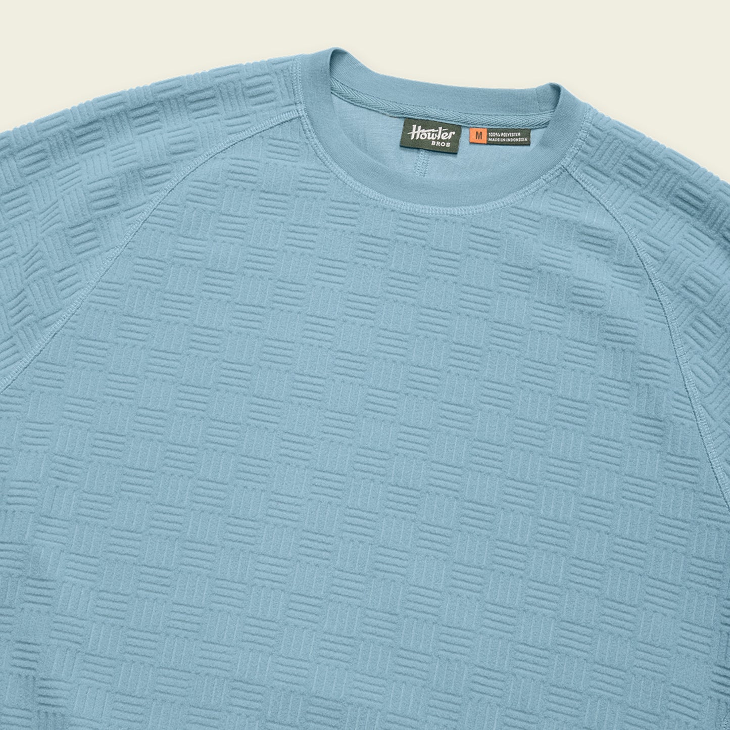 Eleos Fleece Crewneck - Grids : Iron Blue - View 3
