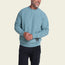 Eleos Fleece Crewneck - Grids : Iron Blue