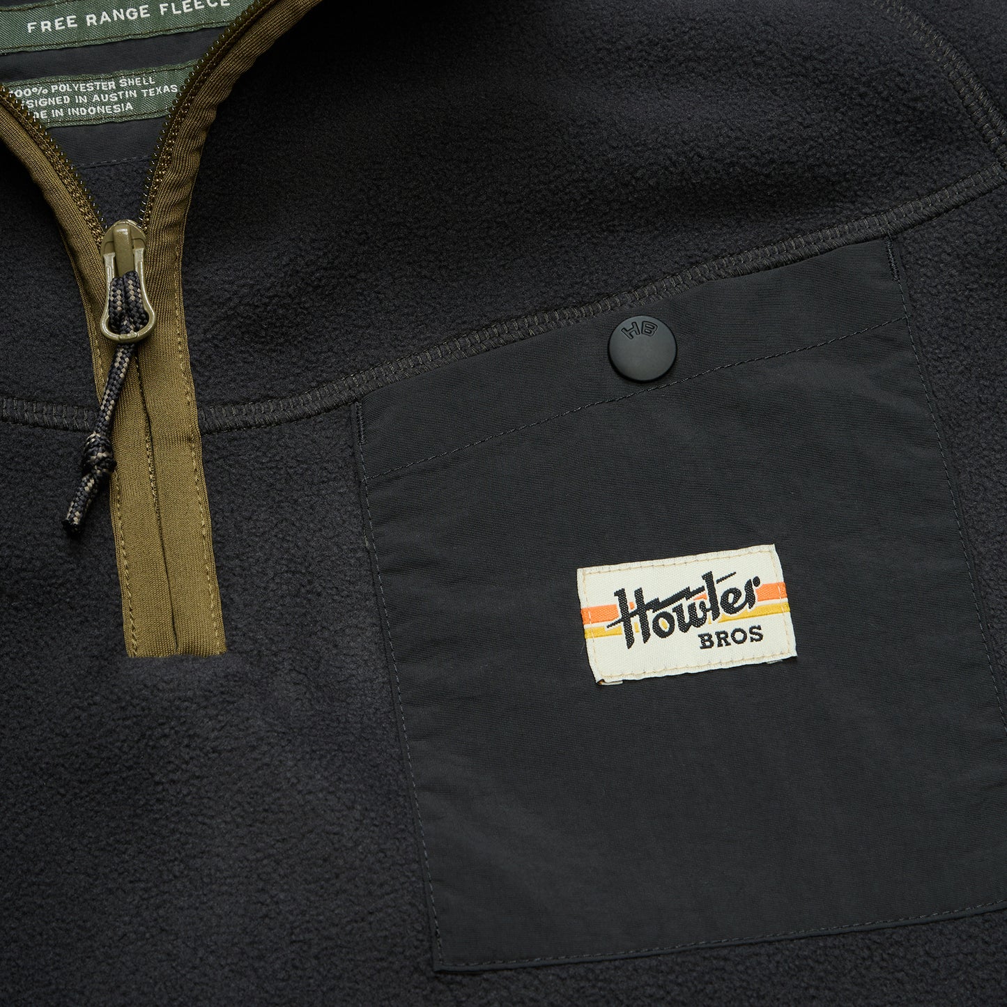 Free Range Fleece Pullover - Carbonite - View 5