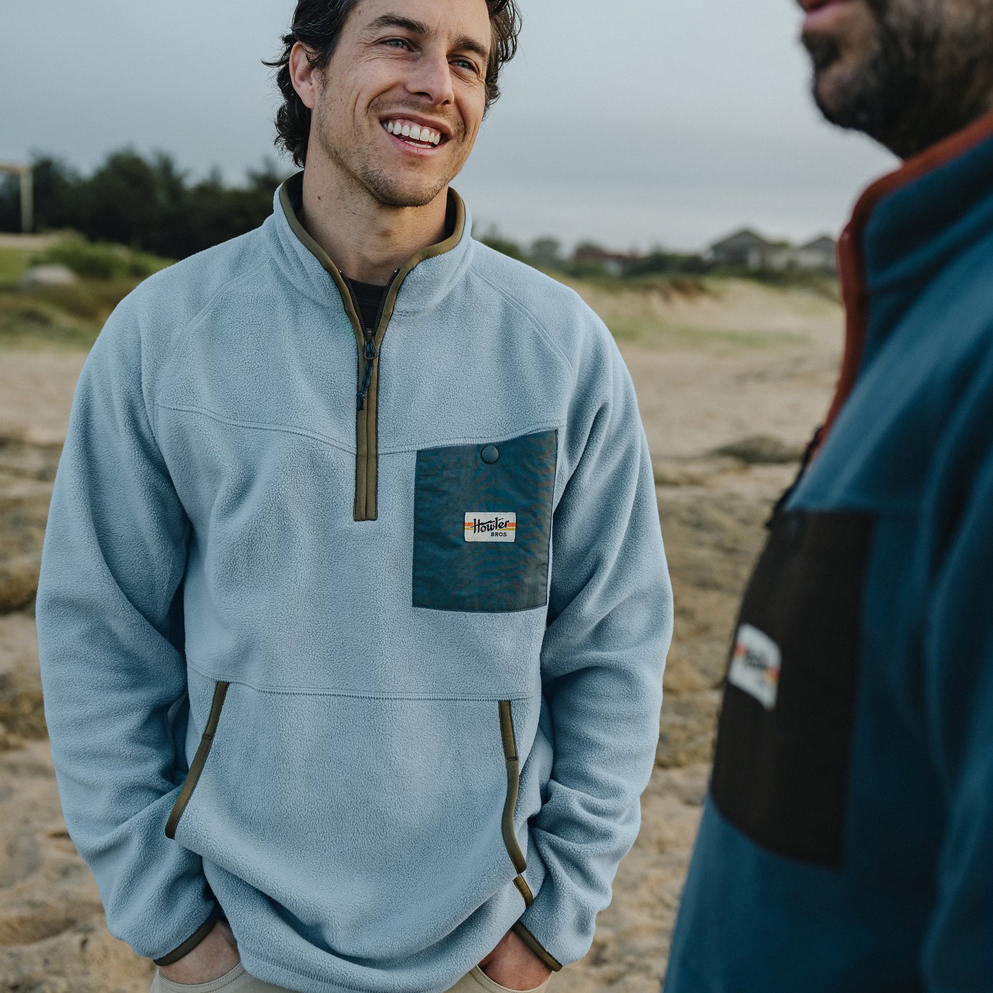 Free Range Fleece Pullover - Iron Blue - View 2