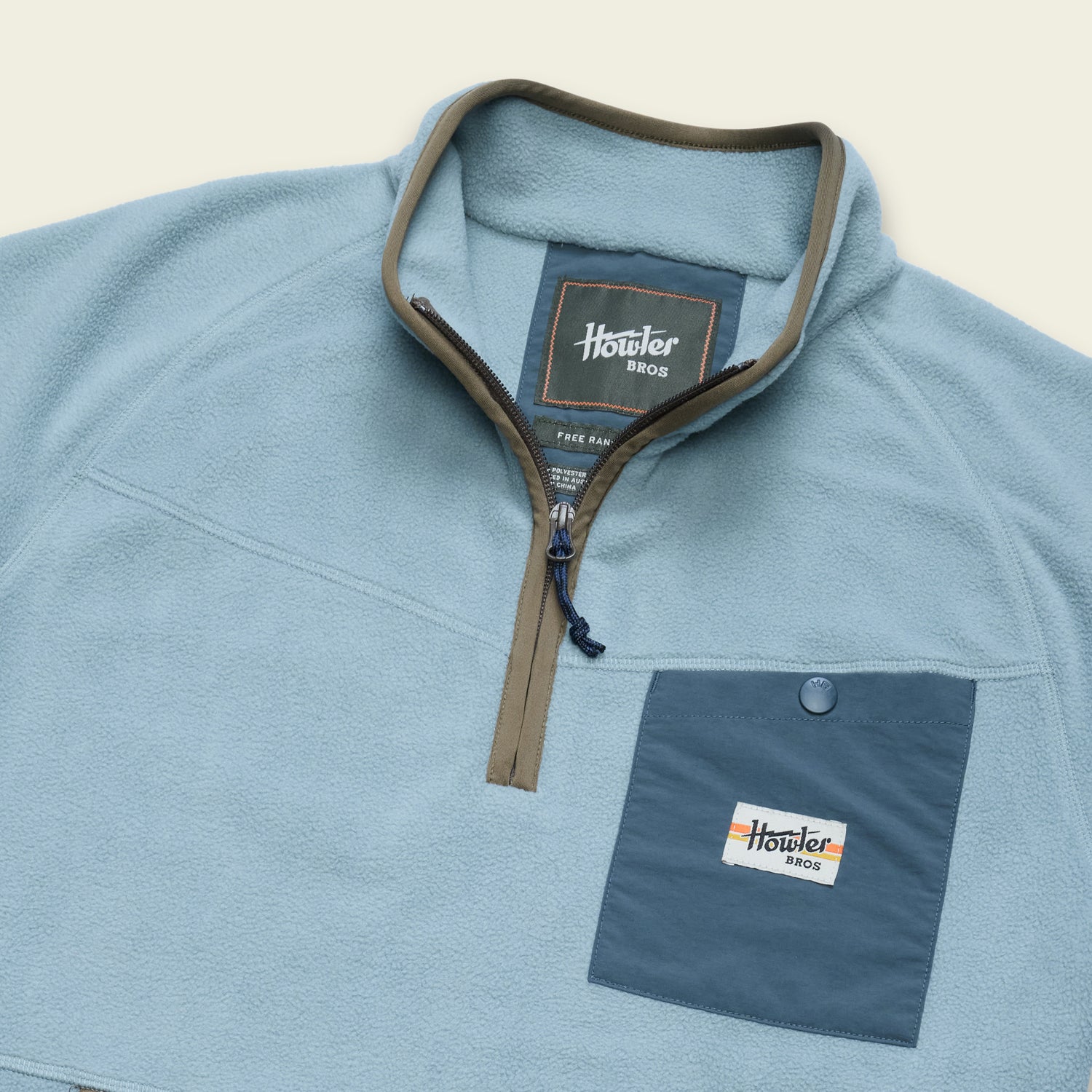 Free Range Fleece Pullover - Iron Blue - View 3